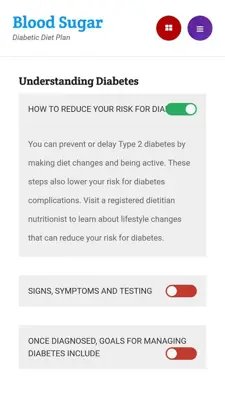 Diabetic Diet Plan android App screenshot 0